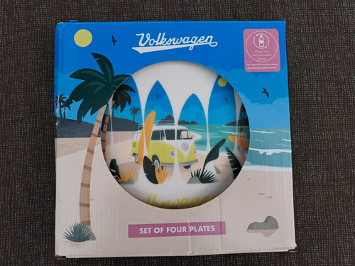 Camper van dinner plates - vw,
