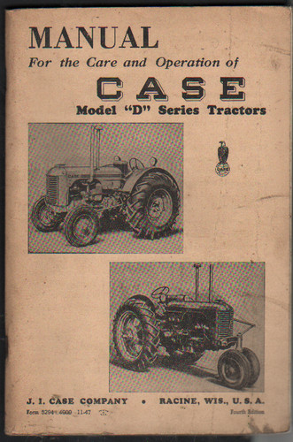 Original manual for - original, care