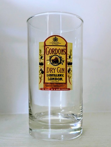 Vintage gordon dry gin glass - vintage,