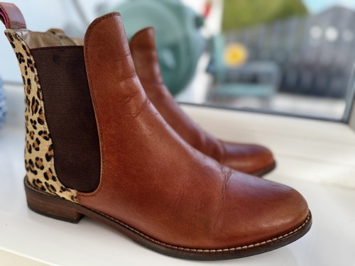 Joules tan leather - leather, chelsea