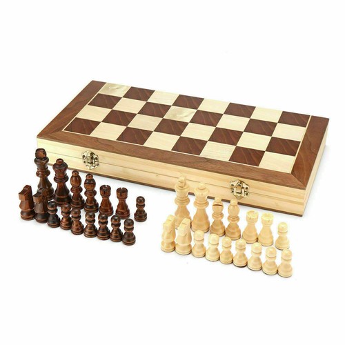 Large chess wooden - wooden, set