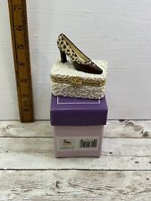 The Leonardo Collection Cream Resin Decorative Trinket Box with High Heel Shoe 