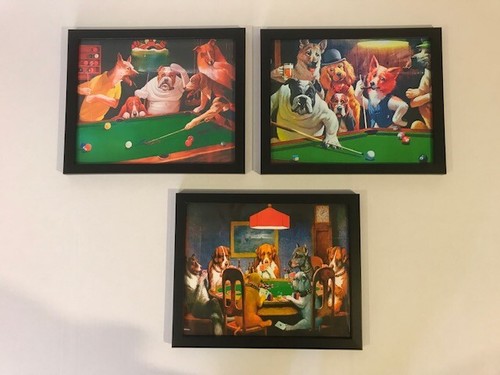 Dogs playing poker - poker, /