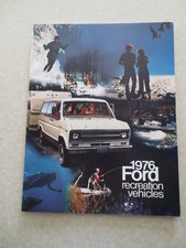 1976 Ford rec vehicles advertising booklet - vans pickup campers motorhomes