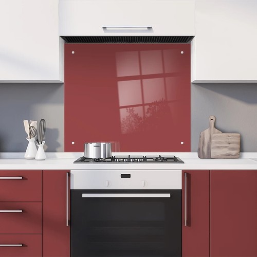 Coloured glass splashback - coloured, with