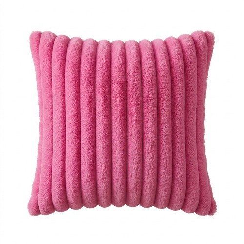 New plush plain cushion cover - new,