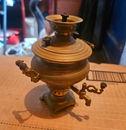 Vintage russian mini samovar - vintage,