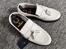 Fred Perry white genuine leather shoes, tight 5 - 4.5, NEW!