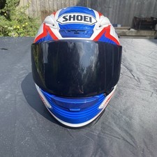 Shoei Nxr Stable Tc2 Full Face Motorcycle Helmet White Red Blue