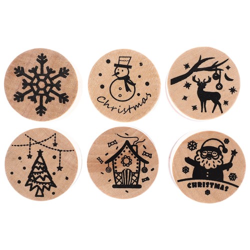 Kids xmas wooden stamp - wooden,
