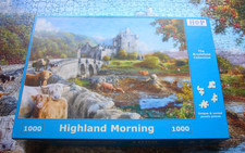 Highland Morning House of Puzzles 1000 piece Jigsaw Puzzle Complete Hop