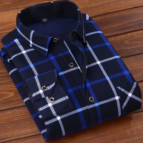 Men plaid warm shirt autumn - plaid,