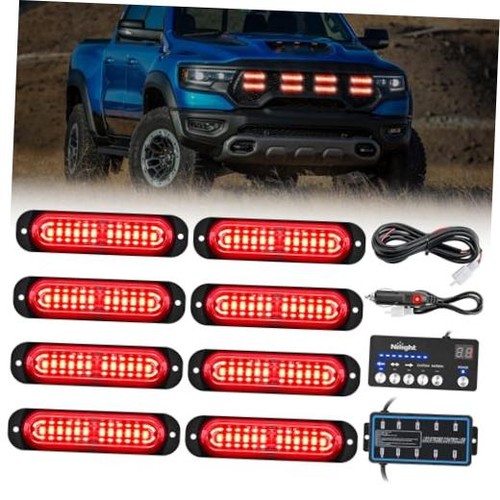 8pcs led strobe lights with - 8pcs,