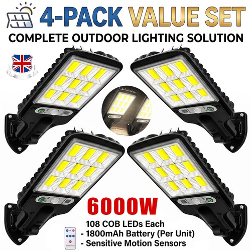 4pcs 6000w led solar pir - 6000w,