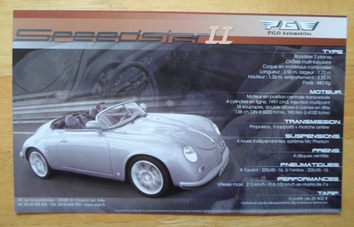 Pgo automobiles porsche - pgo,