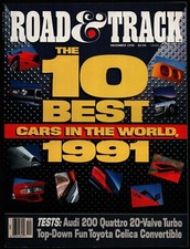 DECEMBER 1990 ROAD & TRACK MAGAZINE AUDI 200, TOYOTA CELICA GT CONVERTIBLE