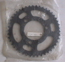 REAR SPROCKET JTR 239 45 HONDA MB MBX MT 50 MB MTX 80 MB5 NS50 CR80 BLACK GREY