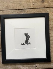 One Baby One Daddy: Pen And Ink Drawing - by Anna Neilsen Signed Limited edition