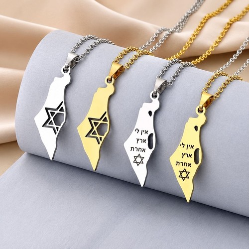 Israel map pendant - pendant, necklace