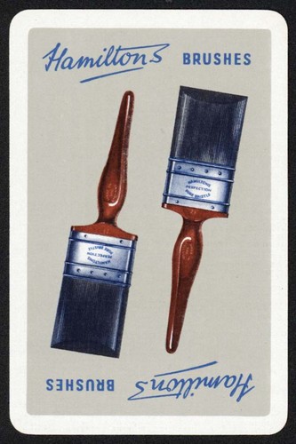 Vintage single playing card