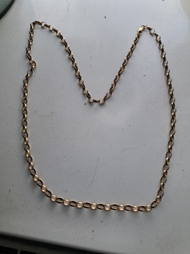 9ct gold belcher chain 42g - 9ct,