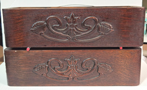 Vintage ornate singer wooden - vintage,