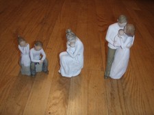 3 Lordi WILLOW TREE Figure brother and sister mother daughter father baby family