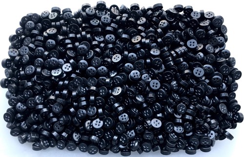 Buttons small 9mm - 11mm, black