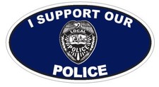 I Support Our Police Oval
