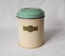 VINTAGE RICE STORAGE TIN