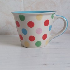 Whittard Of Chelsea Spotty Mug Stoneware Blue Interior Large H 9cm Polka Dot