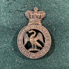 1st Bucks Rifle Volunteers Corps Cap Badge Brass Victorian. Ab17