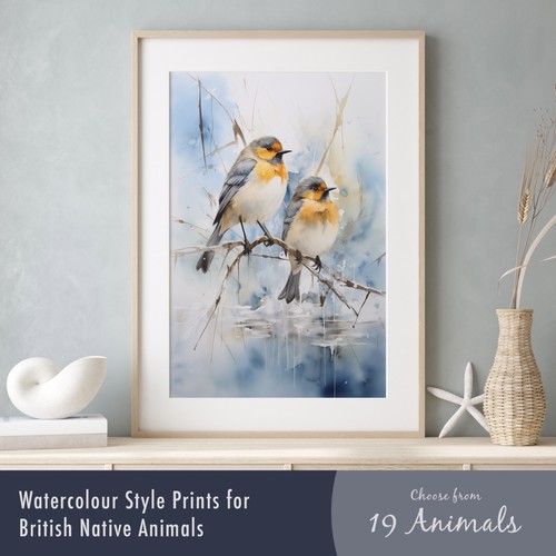 Watercolour prints british - watercolour, of