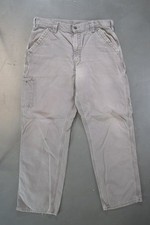 True Vintage Carhartt Carpenter Trousers – Grey, w28,L30 Regular (1990s)