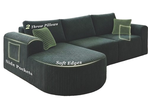 Boneless shaped corner sofa - corner,