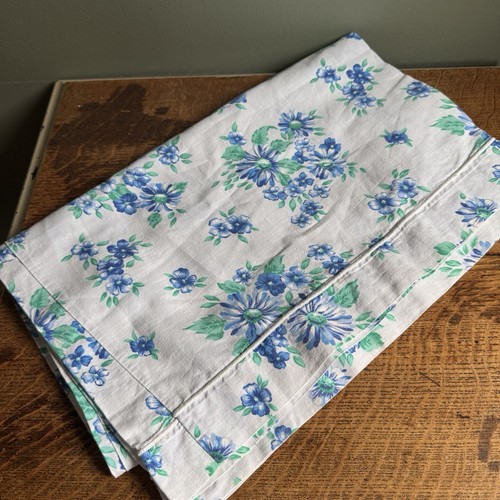 Vintage french blue floral - french,