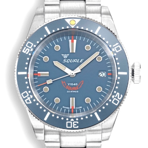 Squale 1545 grey blue dial - 1545,