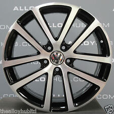 GENUINE VOLKSWAGEN GOLF MK6 CHARLESTON 18" INCH BLACK/CUT SINGLE ALLOY WHEEL X1