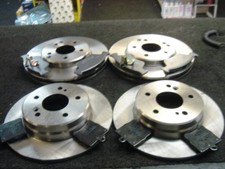 FOR MERCEDES C250TD ESTATE FRONT REAR BRAKE DISCS PADS