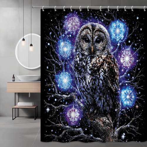 Owl shower curtain - shower,