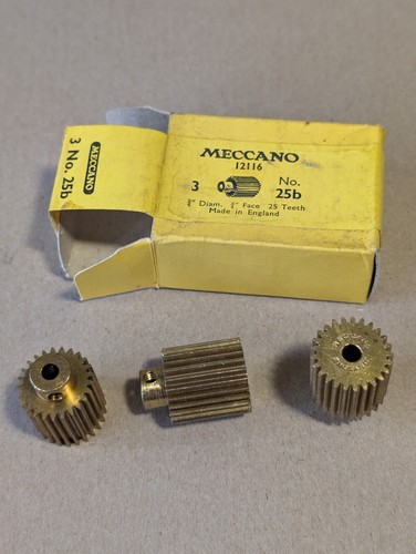 Meccano 25b boxed x - no.25b, x3,