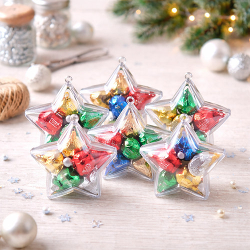 Clear star fillable - clear,