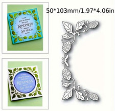 Elegant Leaves Chain Border Metal Cutting Die . Scrapbooking . Embossing .  CC21