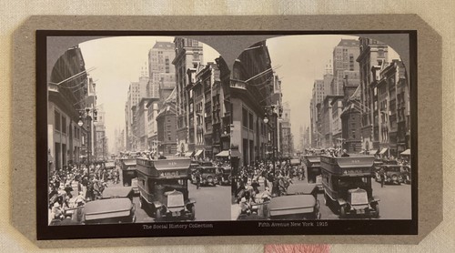 Stereoscope slide fifth avenue - stereoscope,
