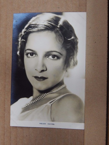 Film star postcard - film, hayes