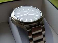 36mm Seiko 7n42-8100 Quartz Titanium Metal Analogue Round Face with 20mm Strap