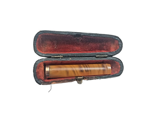 Antique amber cheroot - antique,