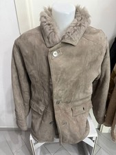 Men's Gray Shearling Leather
