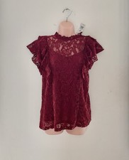 F&F Women’s Red Lace Ruffle