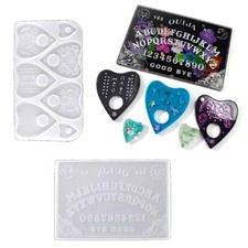 Resin Casting Mold Handmade Planchette Mold Ouija Board Clay DIY Tool Home Decor